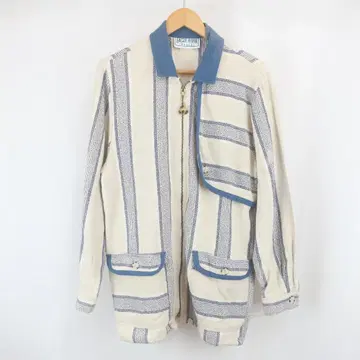 VINTAGE USA EAGLE RIVER 린넨 스트라이프 자켓