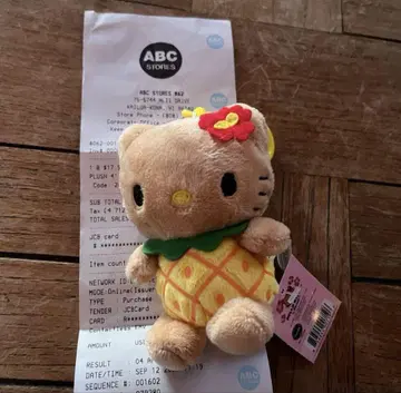 정품 하와이 일광화상 키티 파인애플