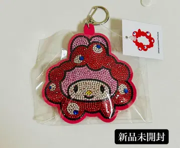 만박 미야쿠미야쿠 마이멜로디 키라키라 가죽 키링 산리오 한정판 택 포함