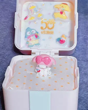 산리오 딸기 신문 50주년 기념 유메큥 반지 BOX 마이멜로디