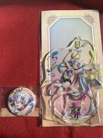 FGO 잔느 다르크 알타 산타 릴리 아크릴 스탠드 캔뱃지 세트