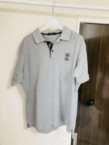 BLACK LABEL 그레이 피케 셔츠 L