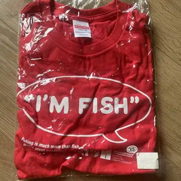 빨간색 T셔츠 'I'M FISH' XS 피쉬맨즈
