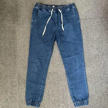다크 블루 조거 데님 팬츠 허리 46cm