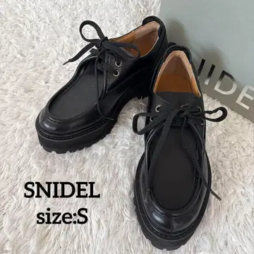 [ 새상품급 ] SNIDEL 레이스업 로퍼 S 22cm