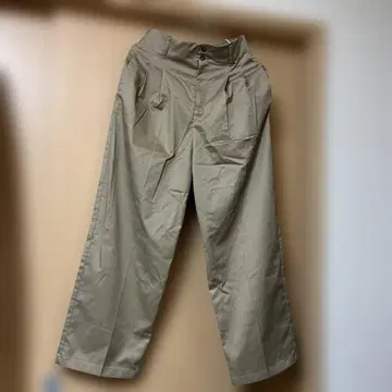 로페 피크닉 베이지 와이드 팬츠 36
