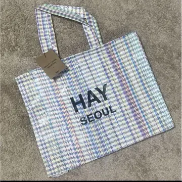 HAY 헤이 캔디 스트라이프 쇼핑백 토트백 서울 한정판