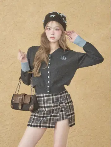 Darich 다리치 포인트 컬러 니트 가디건