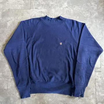 Champion Reverse Weave 모크넥 파랑 90s USA제
