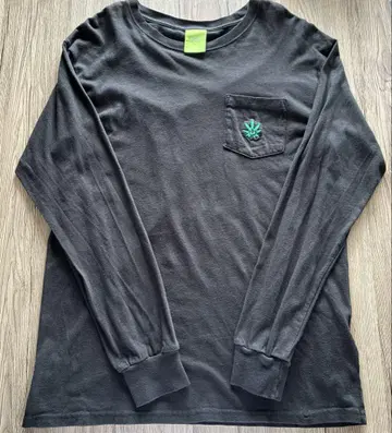 HUF 블랙 긴팔 티셔츠 롱T