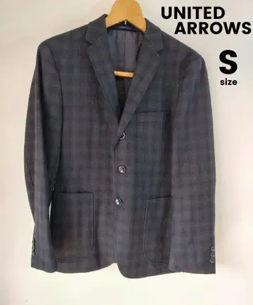 유나이티드 애로우즈 그린라벨 체크 무늬 자켓 (S)