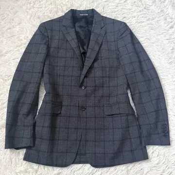 새상품급 PERSON'S 카노니코 테일러드 자켓 블록 체크 A6