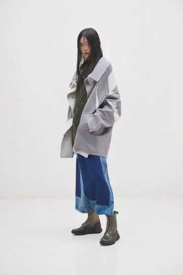 22aw 코튼 린넨 데님 팬츠 스커트 YV-P04-028