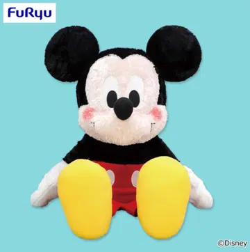 FukuFuku 복슬복슬 초초BIG 봉제 인형 미키마우스 택 포함 새상품