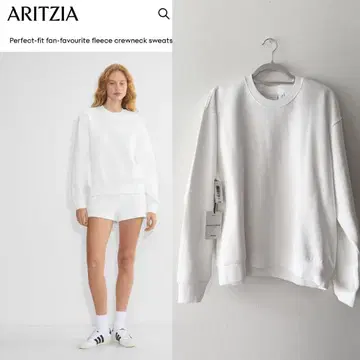 미사용 새상품 택 포함 Aritzia SWEATFLEECE L 화이트
