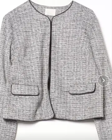 grove 파이핑 트위드 자켓 포멀 트위드 자켓 3L