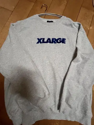 XLARGE 그레이 로고 프린트 맨투맨 L