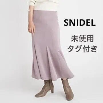 [미사용 택 포함] SNIDEL 스나이델 백새틴 머메이드 스커트