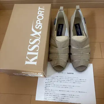 키사 스포츠 23.5cm kissa sports 샌들 베이지 박스 있음