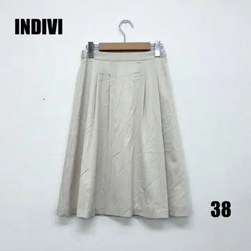 0336I INDIVI 미디 스커트 여성