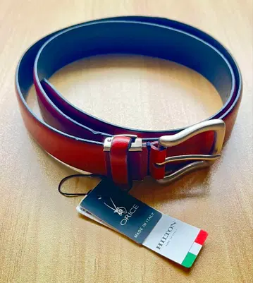 미사용 새상품 HILTON 소가죽 벨트