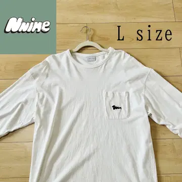 Nnine 화이트 L 사이즈 긴팔 티셔츠