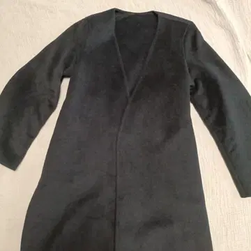 가격 인하 유니클로C 더블 페이스 랩 코트 네이비 S