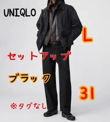 UNIQLO U 셋업 컬러 자켓 청바지 블랙 택 없음
