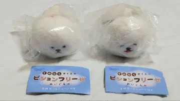 손바닥 사이즈 비숑 프리제 봉제 인형 2종 세트