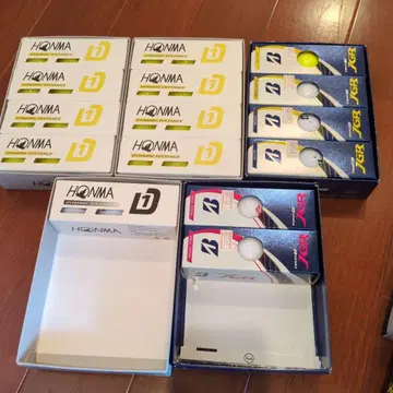 HONMA D1 볼과 브릿지스톤 XGR 볼 세트