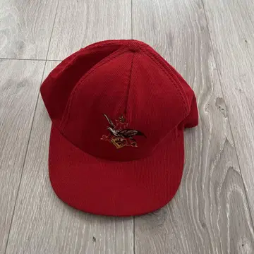 구제 의류 80s 90s 코듀로이 캡 레드