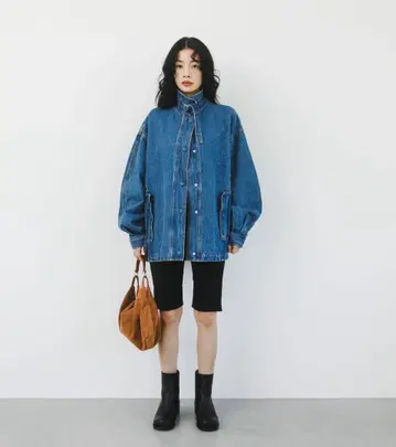 KBF 2WAY 컬러 데님 블루종