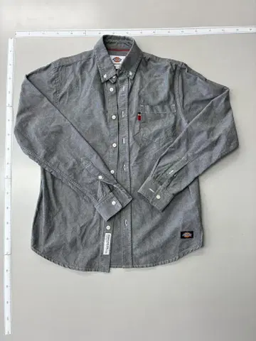 Dickies 그레이 버튼 다운 셔츠 S