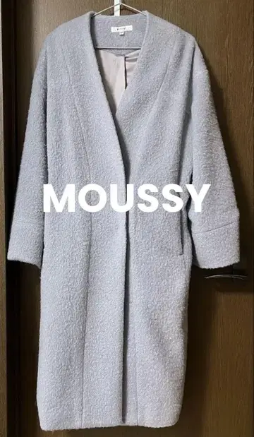 MOUSSY 롱 코트 노카라 코트