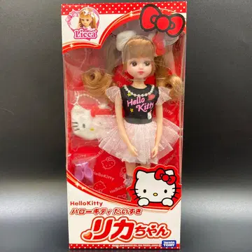 미개봉 산리오 헬로키티 다이스키 리카짱 콜라보 옷 갈아입히기 인형
