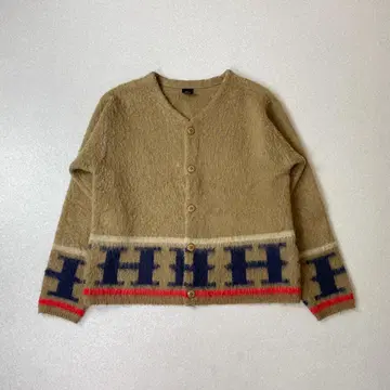 HUF 남성용 사이즈 가디건 하프 니트
