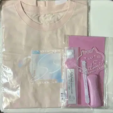 사토미 사토미 군 원맨 VIP 입장 혜택 T셔츠 응원봉 핑크