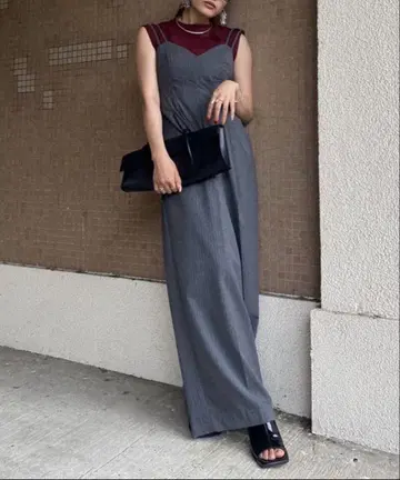 AMERI MEDI CORD SUSPENDER WIDE PANTS