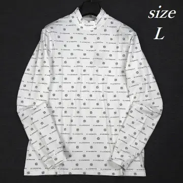 새상품 세인트앤드류스 골프 전면 로고 모크넥 셔츠 화이트 L