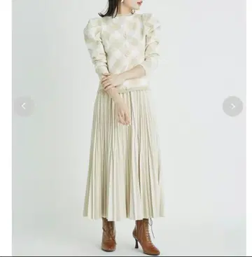 셀포드 체크 자카드 가디건