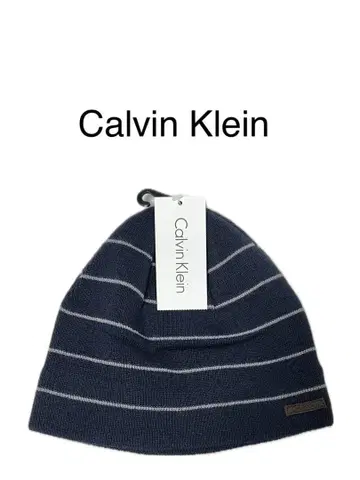 Calvin Klein 캘빈클라인 니트 모자 비니 네이비