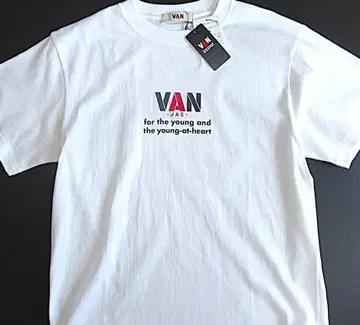 VAN JAC  로고 프린트 T셔츠 M 화이트