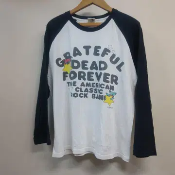 Grateful Dead 복각 댄싱 베어 베이스볼 T WH x BL L