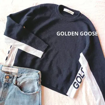 GOLDENGOOSE 네이비 울 니트 Deuxieme Classe