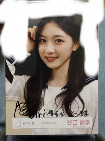 사인 포함 브로마이드 타니구치 아이리 여름의 지름길 요리