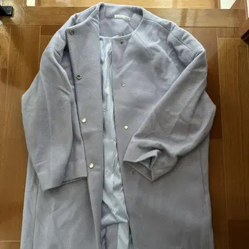 ASHY ROVE 연보라 롱 코트