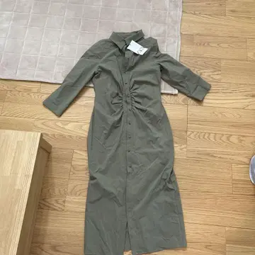 ZARA 올리브 그린 셔츠 원피스 M