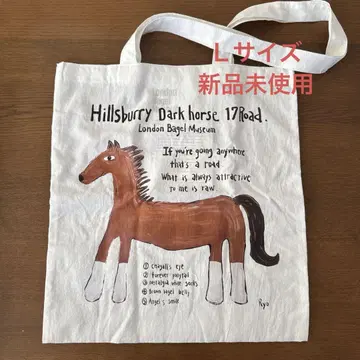 한국 한정 London Bagel Museum 에코백 호스 L 사이즈