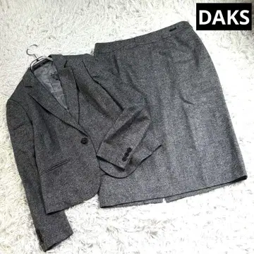DAKS 닥스 캐시미어, 실크 혼방 울 스커트 셋업 수트 ML