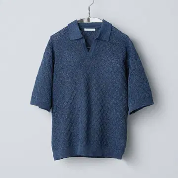 WYM JACQUARD MESH H/S KNIT POLO